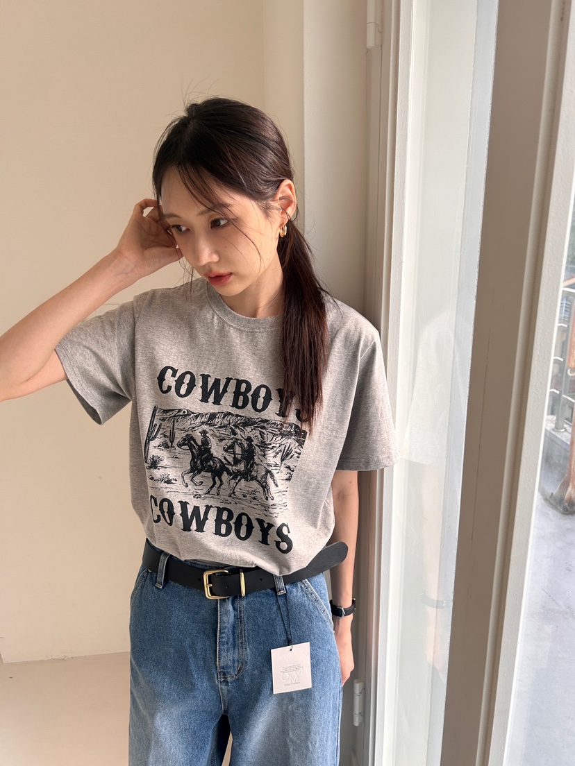 ME MO直郵韓國代購女裝新款24秋冬職業推薦休閑時尚真品T恤ME MOT恤圖色2